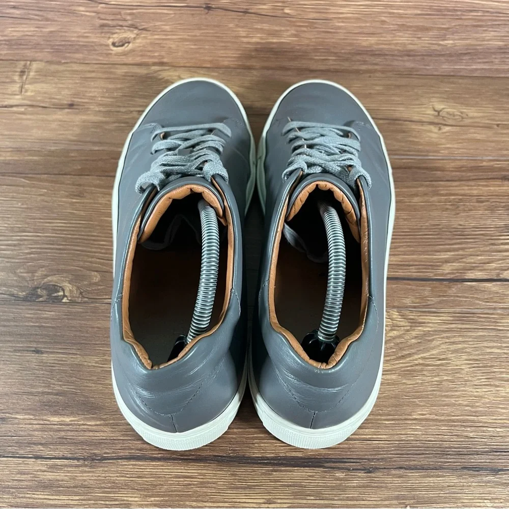 M. GEMI ‘The Lucente’ Gray Leather Sneakers Oxfords Men’s Size 12 (45) Shoes‎